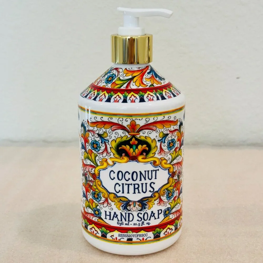 🌼New🌼 Home and Body Company Villa Flora Hand Soap, Coconut Citrus, 21.5 fl.oz.